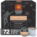 Copper Moon Single Serve Coffee Pods for Keurig K-Cup Brewers, Caramel Vanilla Blend, Medium Roast, 72 Count