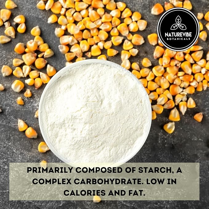 Naturevibe Botanicals Corn Starch 5lb Premium Quality | Used for Baking and as Thickener