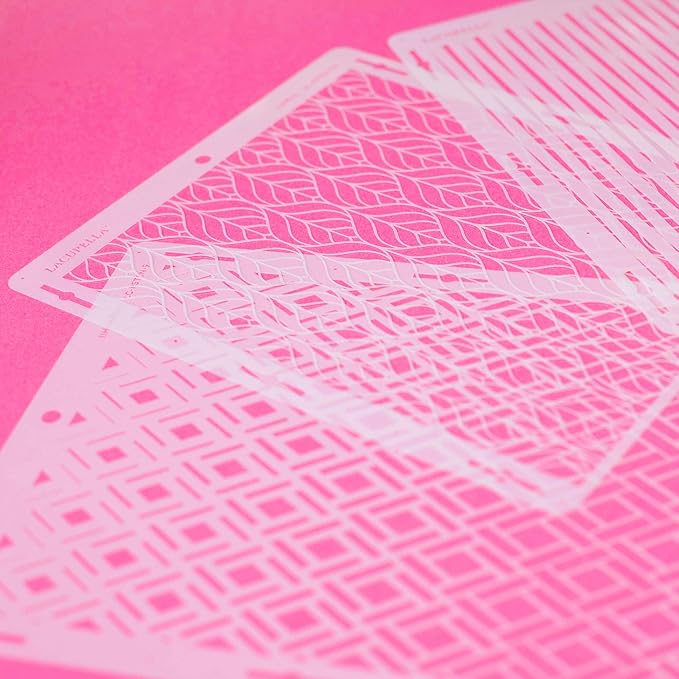 Rose Cake Stencil - Seamless Delicate Pattern for Decorating Tall Double Barrel Cake to Use with Buttercream, Royal Icing, Ganache, Paint, Airbrush (ROSA)