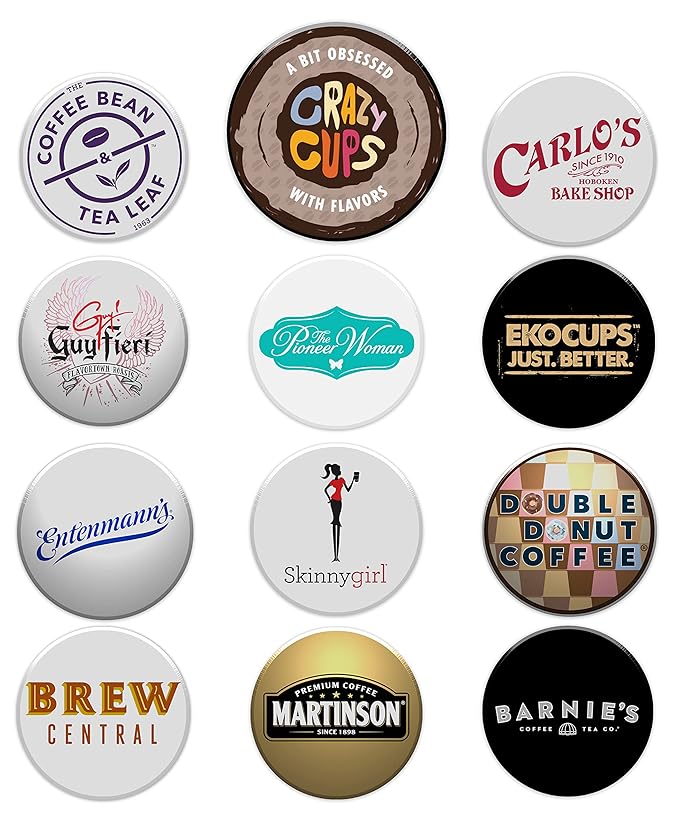 Perfect Samplers Dark Roast Coffee Pods Variety Pack, Dark Roast Coffee Pods for Keurig K Cups Machines, Coffee Sampler 80 Count