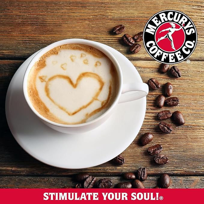 Mercurys Coffee Co. Ethiopia Buna Bloom – 100% Organic Single Origin Coffee, Bright & Floral, Light Roast, Premium Arabica Beans, Sustainably Sourced, Whole Bean 12 oz