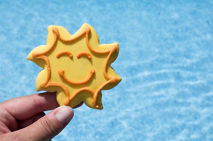 Sun Cookie Cutter Set – Sharp & Stainless Steel Cooking Utensils – A Bright Fit for Sandwiches, Pancakes, Fruits & Crafts – Dishwasher-Safe 3-Piece Bakery Supplies by Sweet Cookie Crumbs
