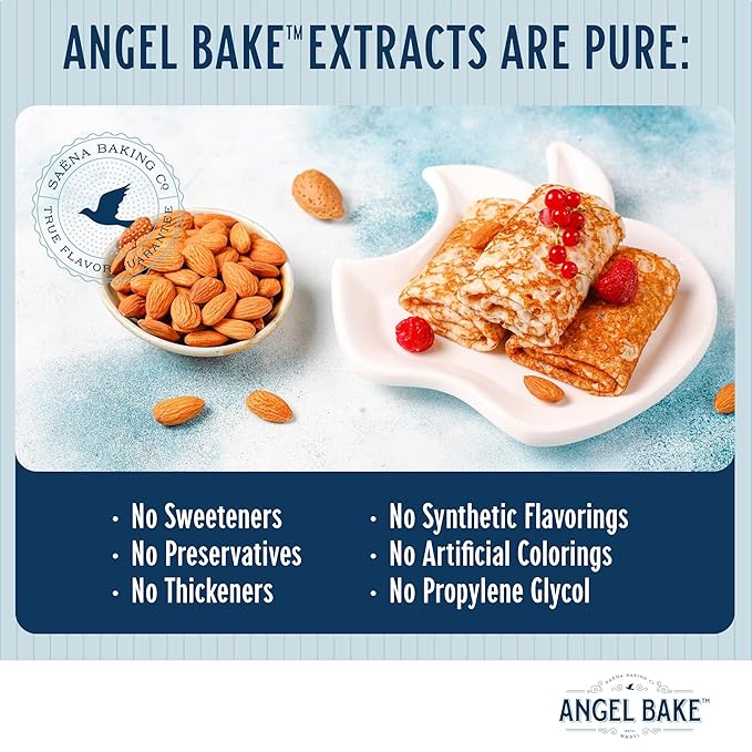 Pure Almond Extract, 1 Gallon - Natural Essence for Beverage Formulations, Bulk Manufacturing, Professional Food Developers - Kosher Certified, Vegan, Gluten-Free, Keto Friendly