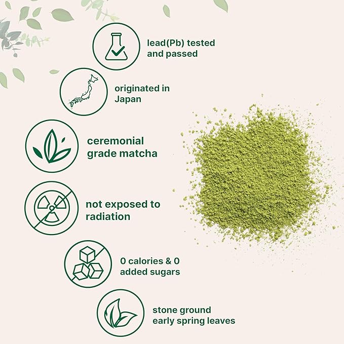 Organic Ceremonial Grade Matcha Powder, 100g | 100 Servings | Premium First Harvest Authentic Japanese Origin | 100% Pure Barista-Grade Sugar-Free Matcha Green Tea For Latte, Beverage & Baking