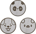 53.5mm Espresso Puck Screen 3-Pack, Lower Shower Screen, Metal Coffee Reusable Filter for 54mm Espresso Portafilter Basket, 1.7 Thickness(Cute Animal)