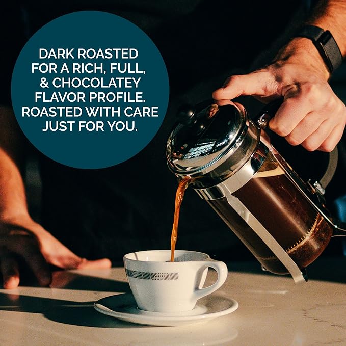 Stone Creek Coffee Dark Roast Ground Coffee – 2 LB (Pack of 1) – Smooth and Chocolatey Fresh Roasted Coffee Beans with Rich and Fruity Tasting Notes, 3 Volcanoes Dark Guatemala
