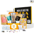 YUMBUCHA Instant Boba Making Kit - A Complete Set for Boba Tea Lovers - 30 Drinks, Reusable Cup & Straw, Tapioca Pearls, and Loose Leaf Teabags - White Peach Oolong, Jasmine Green, Classic Black