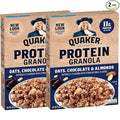 Quaker Protein Granola, Oats Chocolate, & Almonds, 18oz Boxes (2 Pack)