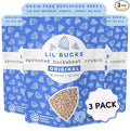 Lil Bucks Sprouted Regeneratively Grown Buckwheat Seeds– Paleo Cereal, Gluten-Free Granola, High in Protein, Low Sugar, Organic Superseed Crunch (ORIGINAL, 3 Pack)