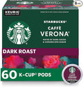 Starbucks K-Cup Coffee Pods, Dark Roast Coffee, Caffè Verona, 100% Arabica, 6 boxes (60 pods total)