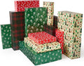 YANGTE 24 Pack Large Christmas Boxes for Presents, Assorted Sizes Christmas Gift Boxes with lids, 17" Premium Clothing Boxes with 4-inch Deep Robe and Shirt