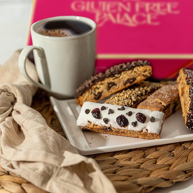 Gluten Free Palace Biscotti Cookie Gift Basket – Biscotti Dessert Basket – Birthday, Corporate, Sympathy, Get Well & Thank You Gift for Men & Women Gift