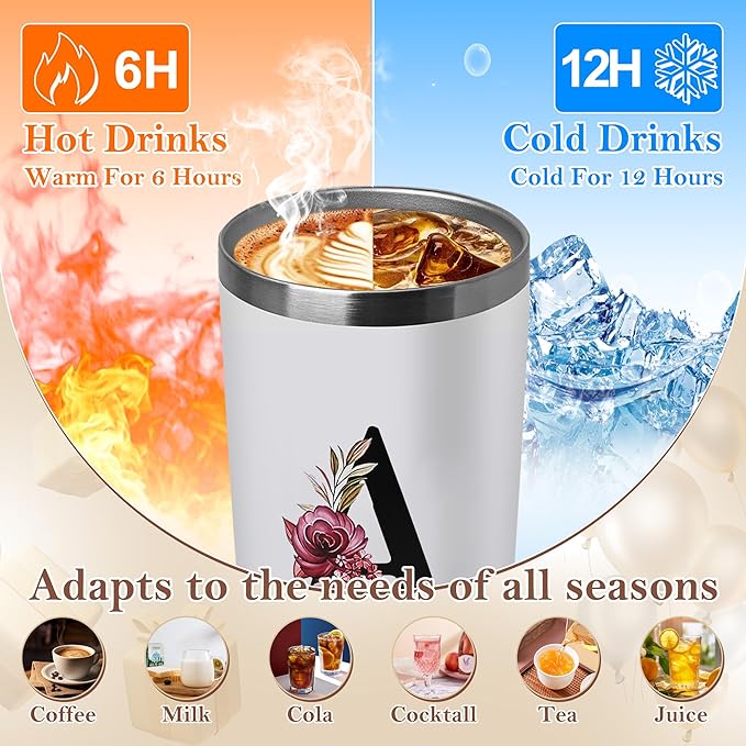 20 Oz Insulated Coffee Cup with Lid Car Tumbler Travel Mug Best Female Friend Happy Birthday Women Bff Stuff Bestie Soul Gifts Sister Ever Long Distance Personalized Unique Cute Christmas Xmas Present