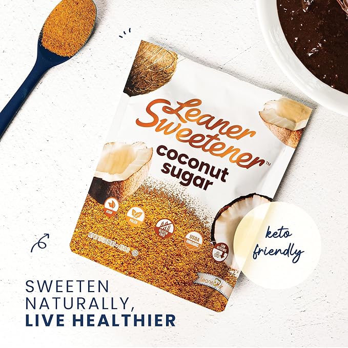 Leaner Creamer Non-Dairy Sugar Free Coffee Creamer Powder (Leaner Sweetener Pouch 16oz)