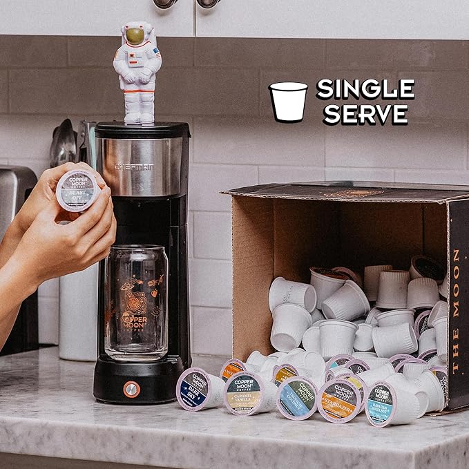 Copper Moon Single Serve Coffee Pods for Keurig K-Cup Brewers, Medium Roast, Caramel Vanilla Blend, 36 Count