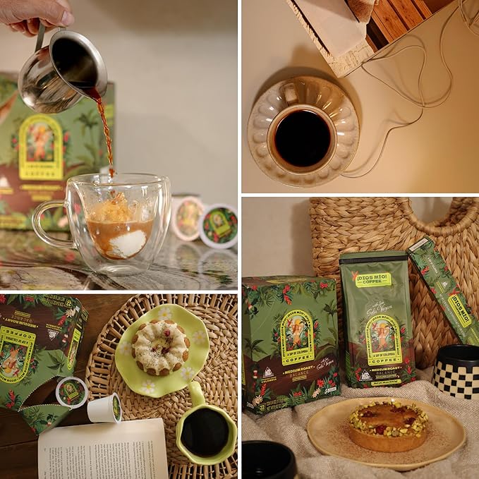 Dios Mio Coffee by Sofia Vergara, Medium Roast, K-Cup Pods, 44 Count, (2 Boxes of 22 K-Cup Pods)
