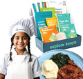 eat2explore Cooking Kits for Kids – Interactive & Educational Kids Cooking Sets Real for Ages 5 and Up,3 Recipe Cards & Global Ingredients – Fun Gift for Young Chefs (Kenya Edition)
