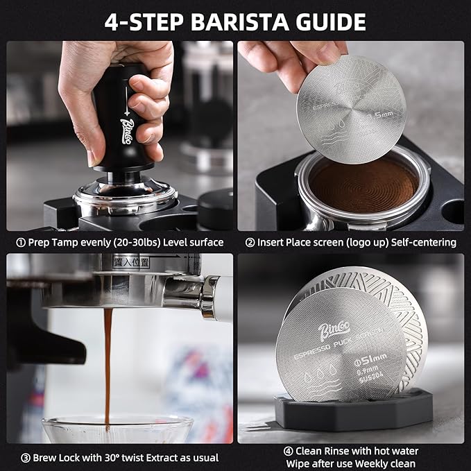 58.5 mm Puck Screen - Metal Espresso Puck Screen Reusable Coffee Filter for Espresso Portafilter Filter Basket 58.5mm Thickness (2pack, 58.5mm)