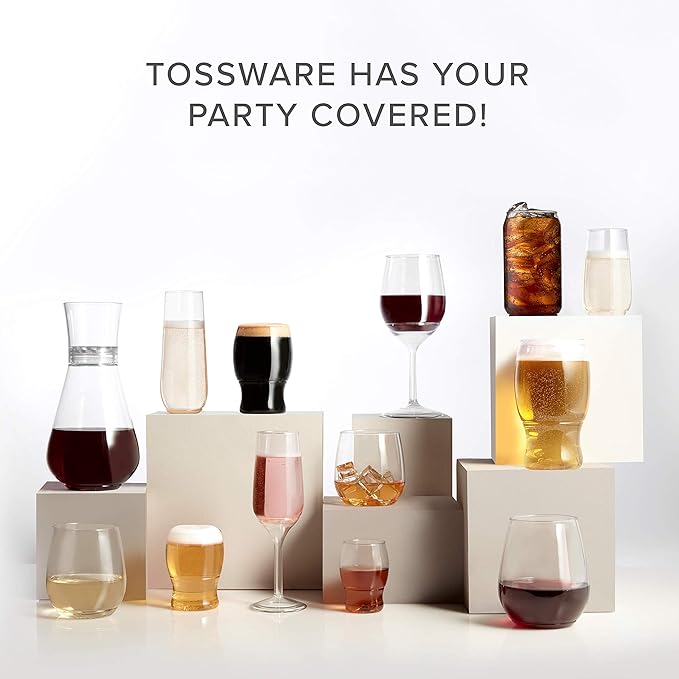 TOSSWARE POP 4oz Taster SET OF 12, Premium Quality, Recyclable, Unbreakable & Crystal Clear Plastic Shot Glass, 12 Count (Pack of 1)