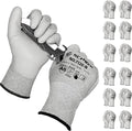 Schwer 180 Pairs ANSI A6 Cut Resistant Gloves CR7120 Cut Proof Work Gloves, Touchscreen, for Men and Women Used for Woodworking, Glass Cutting, Construction, Cargo Handling, Car Repair, XL
