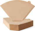 Coffee Filters, #4 Cone Coffee Filter 100 Count, Unbleached Natural Paper Filter 8-12 Cup, Disposable for Pour Over and Drip Coffee Maker