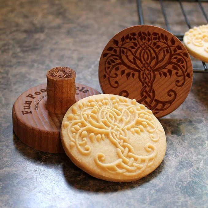 Wood Cookie Stamp, 2.5 Inch (Celtic Tree CS-060)