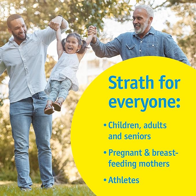 Strath Nutritional Yeast Tablets - Vegetarian, Lactose Free, Artificial Additive Free - Digestive Support, Nutrient Absorption - Unflavored Daily Supplement - Prebiotic and Postbiotic