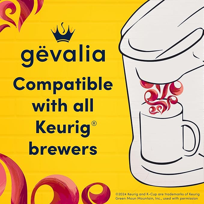 Gevalia Kaffe, 2-Step K-Cup & Froth Packets, (Cappuccino Espresso), 6 Count (Pack of 3)