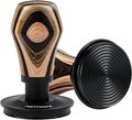 Normcore 51mm Coffee Tamper V4, Spring Loaded Tamper with Titanium PVD Coating Ripple Base, Espresso Tamper Fits 51 mm Portafilters, Colorful Wood Handle