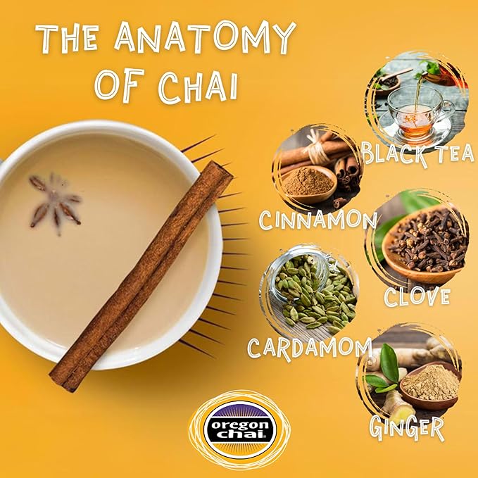 Oregon Chai Slightly Sweet Chai Concentrate, 32 fl oz