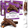 Nonni's Dark Chocolate Almond Biscotti Italian Cookies - 3 Boxes Dark Chocolate Cookies - Biscotti Individually Wrapped Cookies - Italian Biscotti Cookies w/Bittersweet Chocolate & Almonds - 6.88 oz