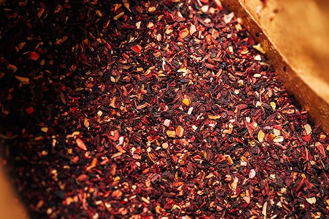 Silk Road Teas, Organic Orange Hibsicus Herbal Iced Tea, Tart Citrus & Floral Blend, Unsweetend, Caffeine-Free, 5 Gallon-Sized Tea Bags.