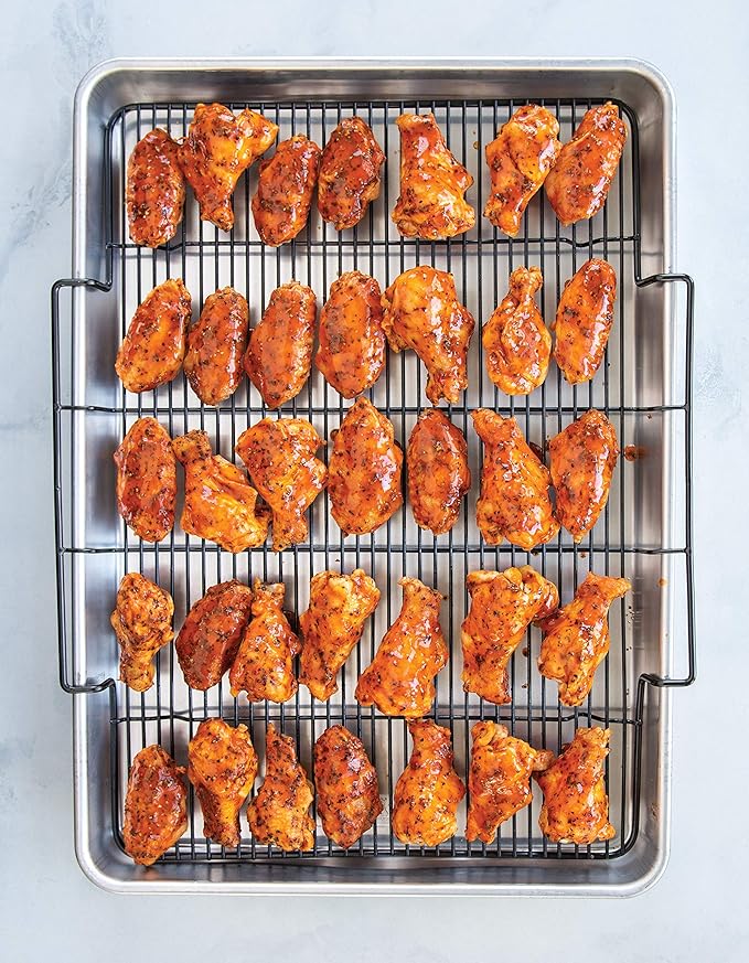 Nordic Ware Extra Large Oven Crisping Baking Tray, with Rack, Silver