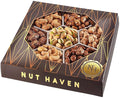 Thanksgiving Nuts Gift Basket - Extra Large Assortment of Sweet & Roasted Salted Gourmet Nuts - Assorted Food Gift Box for Christmas, Holiday, Family, Sympathy, Men & Women.