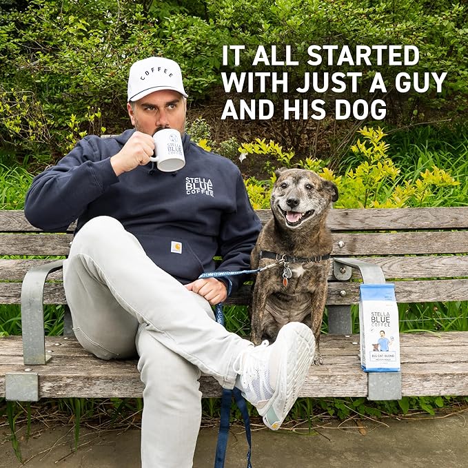 Stella Blue Espresso Sweet Cream Latte, 100% Colombian Coffee, 190mg Natural Caffeine, Good Source of Protein, Ready-to-Drink Coffee Energy Beverage, 11oz Can, 12 Pack