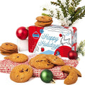 David's Cookies Winter Wonderland Thin and Crispy Cookies Tin – Gourmet Crunchy Cookies in Festive Sweet Sampler – Holiday Dessert Gift for Friends Family, Christmas Treats and Seasonal Celebrations