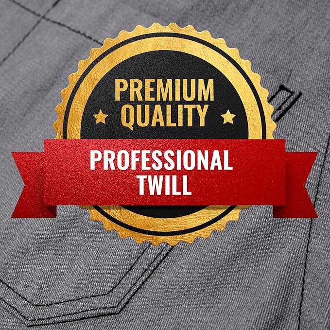 Under NY Sky Cross-Back Slate Gray Apron - Durable Denim with Leather Reinforcement and Split-Leg - Adjustable for Men and Women - Pro Chef, Tattoo, Baker, Barista, Bartender, Stylist, Server Aprons