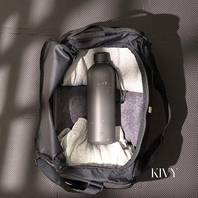 KIVY Slim Water Bottle 50oz [Lightweight & Shatterproof] - Reusable Tritan Water Bottle - Leak Proof Water Bottle for Women & Men - No Spill - Dishwasher Safe