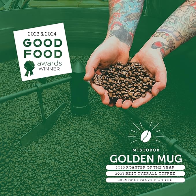 Goshen Coffee Roasters Whole Bean Black Dog Espresso Blend | Dark Roast, Espresso or Brewed | Award-Winning, Natural and Washed | Roasted Nuts, Molasses, Dark Cocoa Flavors | 2 Lb Bag