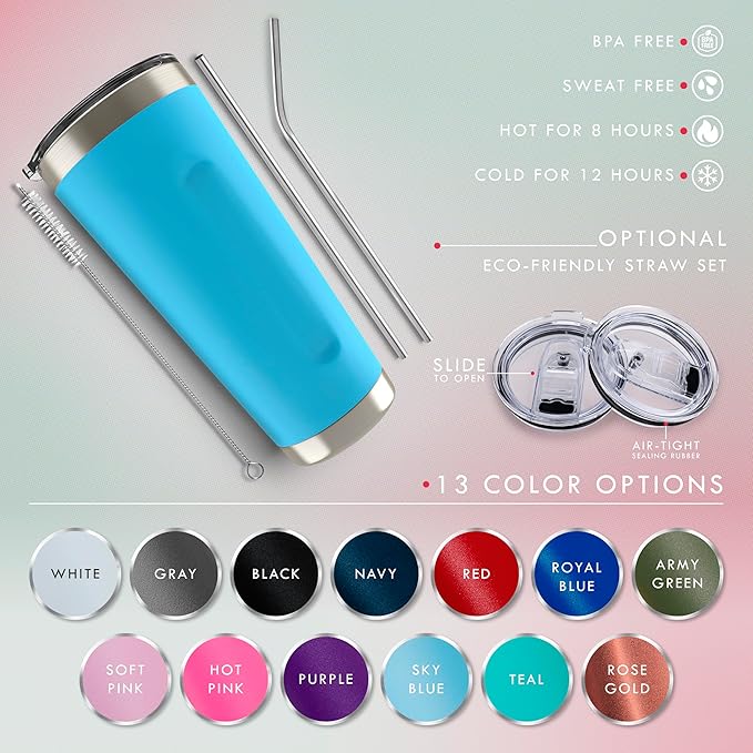 Be Burgundy Personalized Tumbler with Engraved Name - 12 Designs, 30 Oz Coffee Tumbler with Slider Lid, Purple, Double Wall Insulated - Gift for Women, Mom, Personalized Birthday Gift for Her