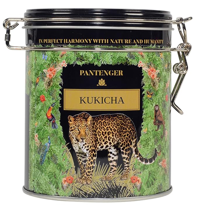 Organic Japanese Kukicha Green Tea | Loose Leaf - 3.5 Oz |Twig Tea - USDA Organic Green Tea | Japanese Tea by Pantenger