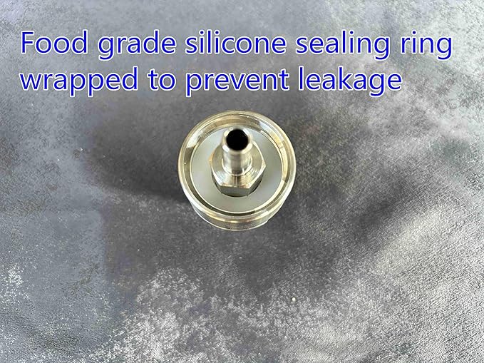 Homebrew Beer Stainless Steel Carbonation Cap Carbonator Fizzy Drinks Carbonation Cap For 2L Soda Pet Bottle Ball Lock Type CO2 Coupling Carbonate Soda Beer Fruit Juice Water