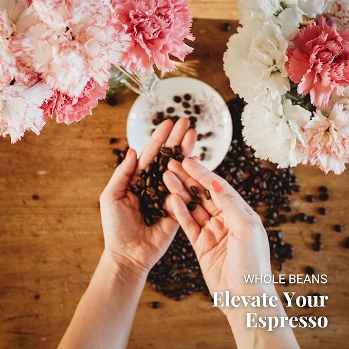 Caffe Vergnano 1882 Espresso Whole Bean Arabica Roast Coffee, 2.2 lb bag - Italian Medium Roast Coffee Beans with notes of Chocolate, Nuts & Caramel, Intensity 7/10-1000g Bag (2 Pack)