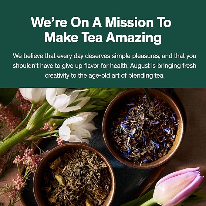 August Uncommon Painted Desert Black Tea – Spicy and Rich Blend with Notes of Mexican Chili, Cinnamon, and Dark Cocoa – Loose Leaf Tea Caffeinated for Daily Enjoyment in a Resealable Pouch (1.75oz)