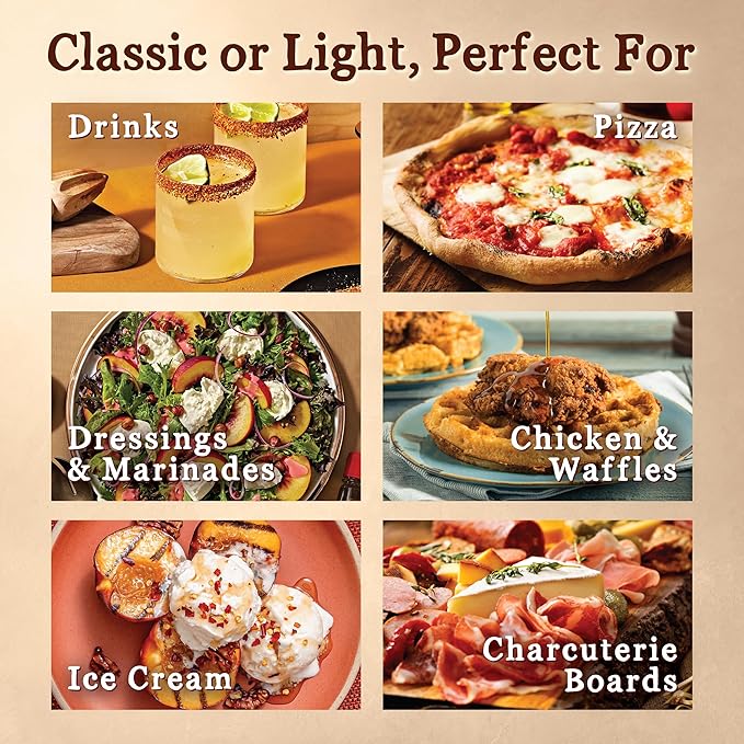 In the Raw Organic Blue Agave Syrup Bundle – Amber + Light Agave Nectar, Low-Glycemic Sweetener, Maple Syrup and Honey Alternatives, 18.5 Oz Ea