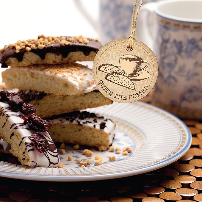 Barnetts Christmas Holiday Thanksgiving 12 Chocolate Biscotti Gift Box, Gourmet Cookie Gifts Basket for Him and Her Food Delivery, Fancy Cookies Spring Candy Treats Baskets Ideas for Dad, Husband, Father, Brother, Son, Father, Grandmother, Mother, Grandma