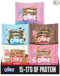 My Cookie Dealer Protein Cookies, Variety Pack (5-Pack, 2.2oz Each) - 15-17g of Protein per Cookie - Individually Wrapped Travel Snacks