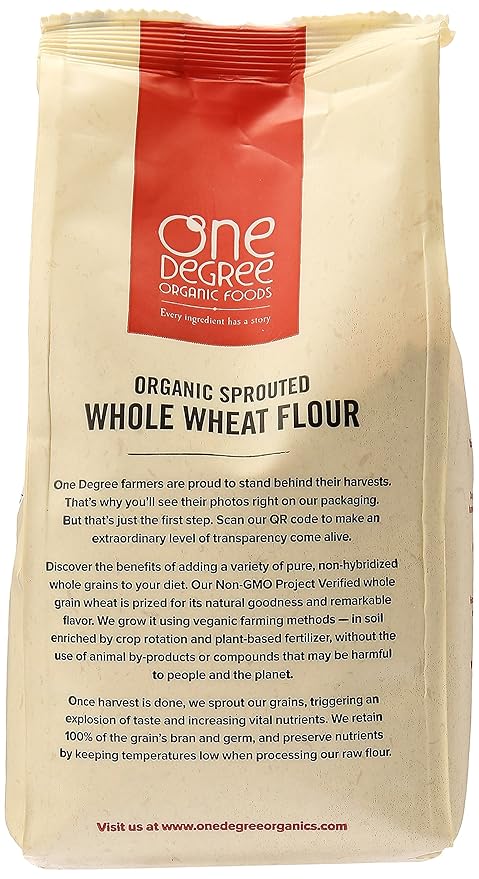 One Degree Organics Organic Sprouted Whole Wheat Flour, 32 oz