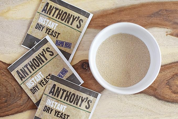 Anthony's Instant Dry Yeast Packets, Contains 42 Individual Packets, Gluten Free
