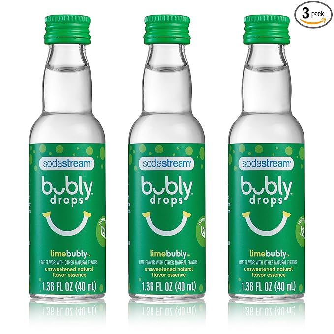 SodaStream bubly Drops, Lime, 1.36oz (Pack of 3)